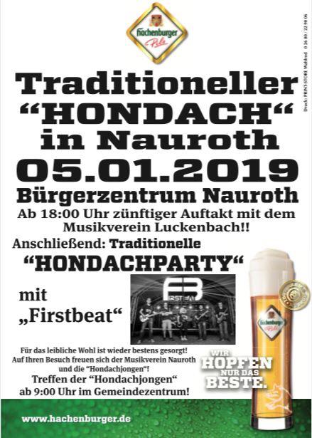 Einladung Feier am Hondach