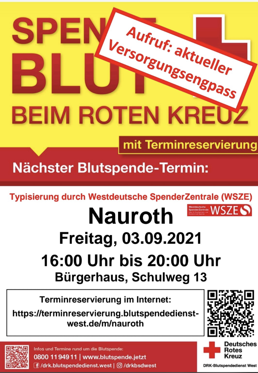 Blutspendetermin in Nauroth