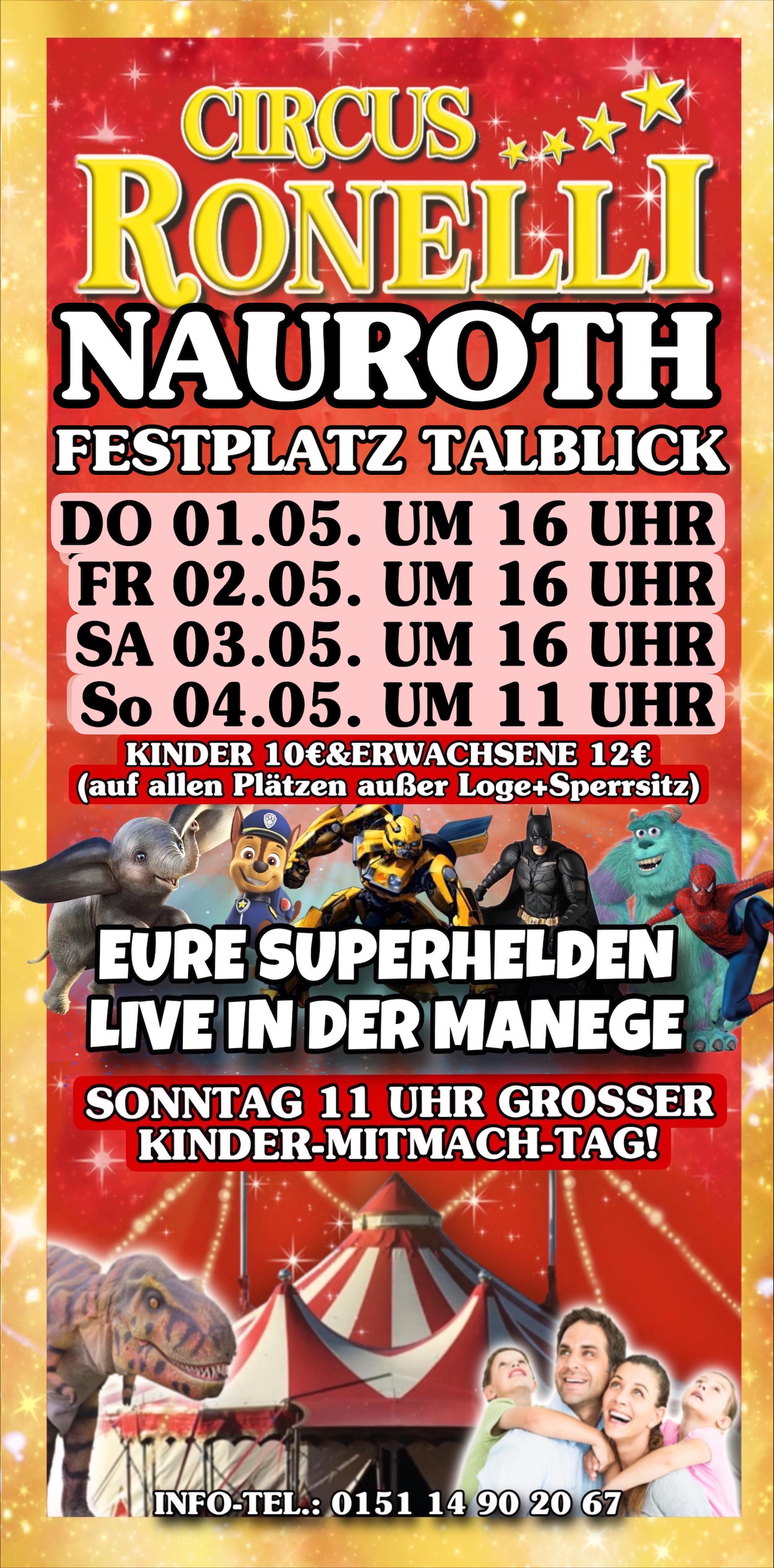 Zirkus Ronelli Programm