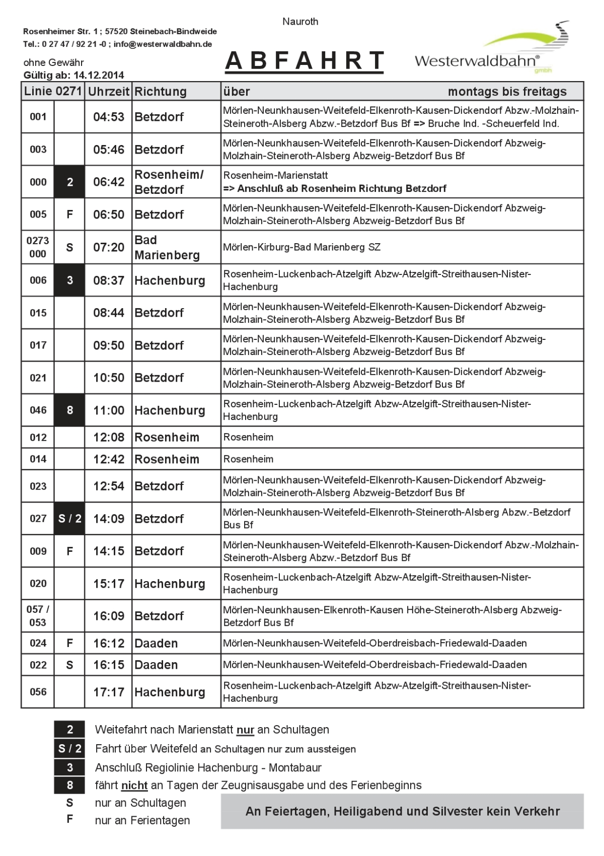 Busfahrplan
